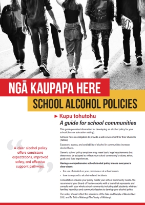 Ngā Kaupapa Here: School Alcohol Policies.