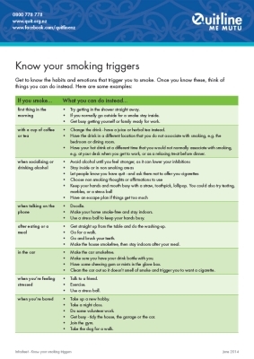 Know your smoking triggers
