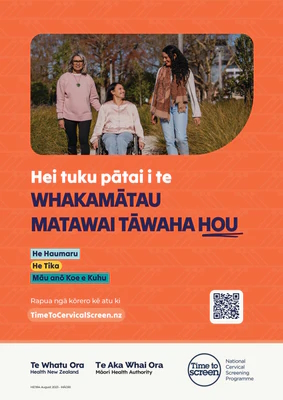 Ask about the new cervical screening test - Te Reo Māori