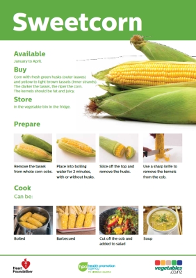 Easy meals with vegetables: Sweetcorn