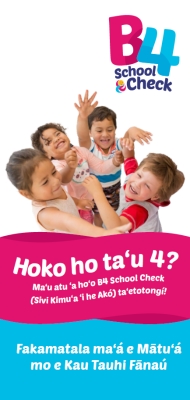 B4 School Check: Information for parents and guardians - Tongan